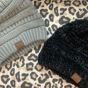 Black and Gray C.C. hat bundle